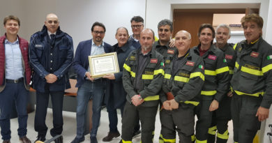 Sindaco Teramo Romeo Panzone Vigili del Fuoco