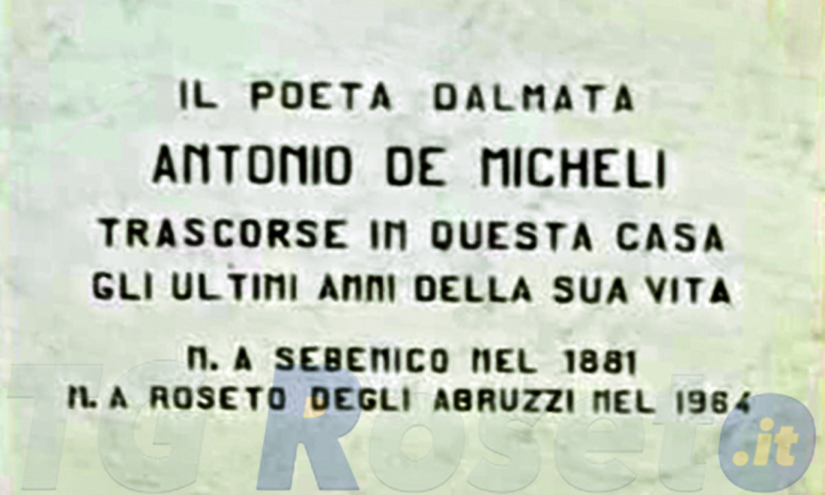 targa Antonio De Micheli