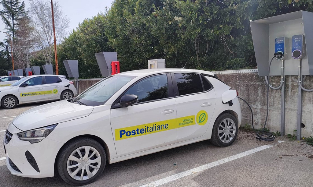 roseto auto elettriche poste