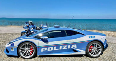 polizia lamborghini