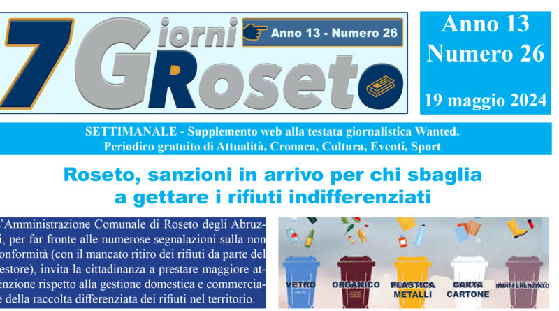 copertina 7 giorni roseto