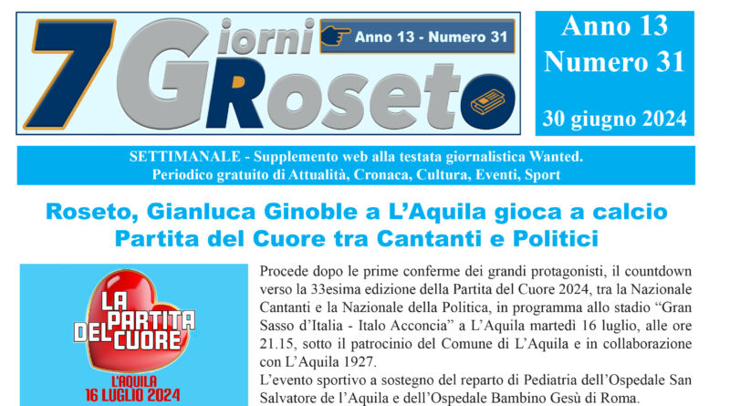 copertina 7 giorni roseto