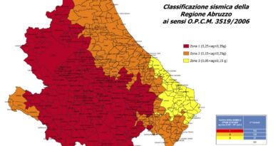 Classificazione Sismica Regione Abruzzo 2024